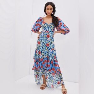 Hutch Amorous Ambrosia Tiered Maxi Dress